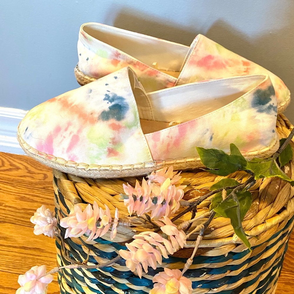Tie Dye Espadrilles | Summer | Beach | Pastel | Slip on Shoes